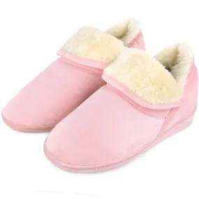VONMAY Women's Faux Fur Suede House Bootie Slippers Memory Foam Slippers Anti-Skid Winter Boot Indoor Outdoor